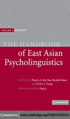 Handbook of East Asian Psycholinguistics: Volume 1, Chinese (eBook, PDF)