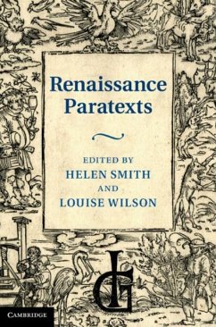 Cover Renaissance Paratexts (eBook, PDF)