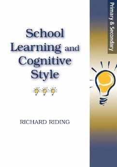 School Learning and Cognitive Styles (eBook, ePUB) - Riding, Richard