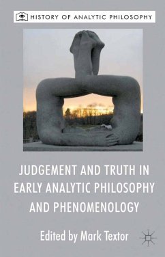 Judgement and Truth in Early Analytic Philosophy and Phenomenology (eBook, PDF)