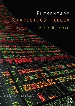 Elementary Statistics Tables (eBook, PDF) - Neave, Henry