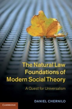 Natural Law Foundations of Modern Social Theory (eBook, PDF) - Chernilo, Daniel