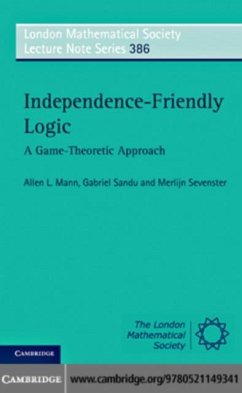 Independence-Friendly Logic (eBook, PDF) - Mann, Allen L.