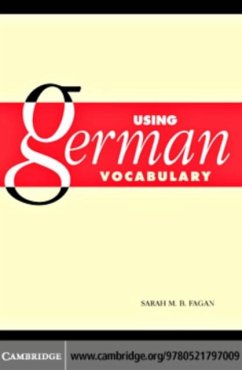 Using German Vocabulary (eBook, PDF) - Fagan, Sarah M. B.