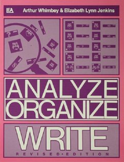 Analyze, Organize, Write (eBook, PDF) - Whimbey, Arthur; Jenkins, Elizabeth Lynn