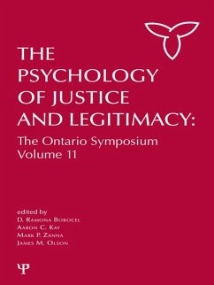 Cover The Psychology of Justice and Legitimacy (eBook, ePUB)