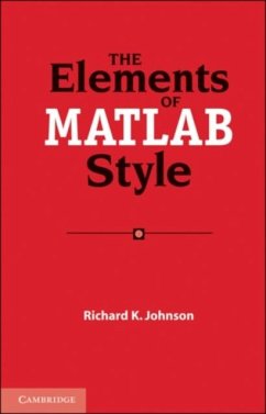 Elements of MATLAB Style (eBook, PDF) - Johnson, Richard K.