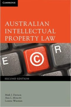 Australian Intellectual Property Law (eBook, PDF) - Davison, Mark J.