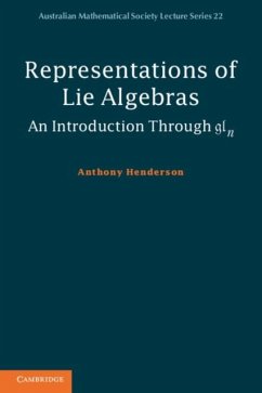 Representations of Lie Algebras (eBook, PDF) - Henderson, Anthony