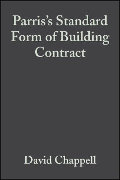 Parris's Standard Form of Building Contract (eBook, PDF) - Chappell, David