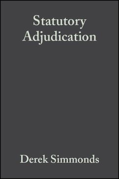 Cover Statutory Adjudication (eBook, PDF)