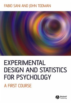 Experimental Design and Statistics for Psychology (eBook, PDF) - Sani, Fabio; Todman, John