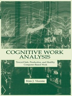 Cognitive Work Analysis (eBook, PDF) - Vicente, Kim J.