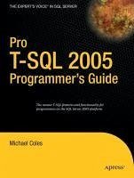 Pro T-SQL 2005 Programmer's Guide (eBook, PDF) - Coles, Michael