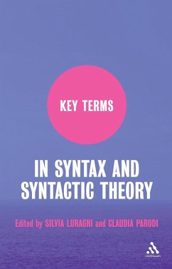 Key Terms in Syntax and Syntactic Theory (eBook, PDF) - Luraghi, Silvia; Parodi, Claudia