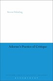 Adorno's Poetics of Critique (eBook, ePUB)