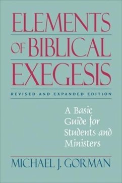 Cover Elements of Biblical Exegesis (eBook, ePUB)