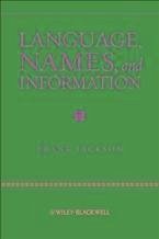 Language, Names, and Information (eBook, ePUB) - Jackson, Frank