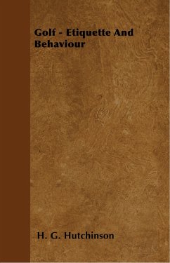 Cover Golf - Etiquette And Behaviour (eBook, ePUB)