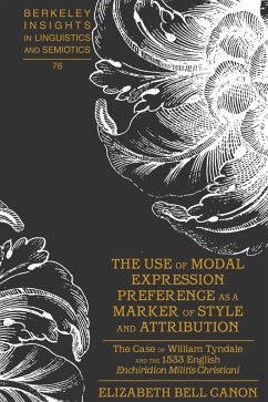 Use of Modal Expression Preference as a Marker of Style and Attribution (eBook, PDF) - Canon, Elizabeth Bell
