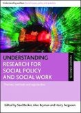 Understanding Research for Social Policy and Social Work (eBook, ePUB)