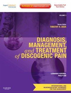 Diagnosis, Management, and Treatment of Discogenic Pain E-Book (eBook, ePUB) - Kapural, Leonardo; Kim, Philip; Deer, Timothy