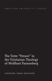 Term Person in the Trinitarian Theology of Wolfhart Pannenberg (eBook, PDF)