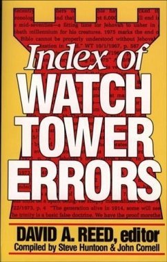 Index of Watchtower Errors 1879 to 1989 (eBook, ePUB)