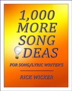 Cover 1,000 More Song Ideas for Song/Lyric Writer's (eBook, ePUB)