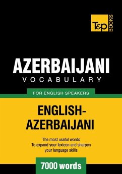 Cover Azerbaijani vocabulary for English speakers - 7000 words (eBook, ePUB)