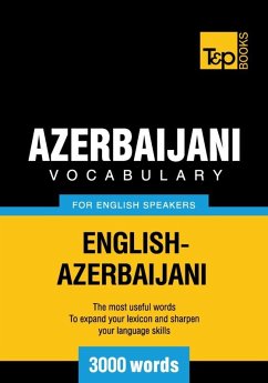 Cover Azerbaijani vocabulary for English speakers - 3000 words (eBook, ePUB)