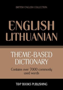 Cover Theme-based dictionary British English-Lithuanian - 7000 words (eBook, ePUB)