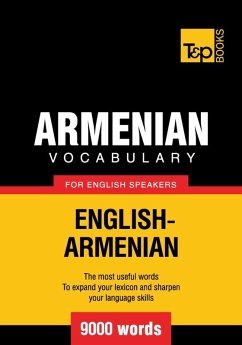 Cover Armenian vocabulary for English speakers - 9000 words (eBook, ePUB)