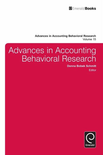 Advances in Accounting Behavioral Research (eBook, ePUB)