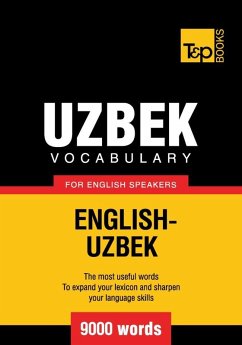 Cover Uzbek vocabulary for English speakers - 9000 words (eBook, ePUB)