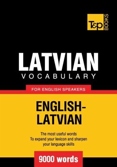Cover Latvian vocabulary for English speakers - 9000 words (eBook, ePUB)