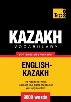 Cover Kazakh vocabulary for English speakers - 9000 words (eBook, ePUB)