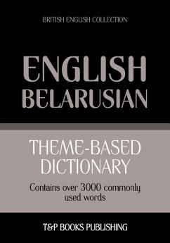 Cover Theme-based dictionary British English-Belarusian - 3000 words (eBook, ePUB)