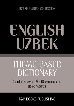 Cover Theme-based dictionary British English-Uzbek - 3000 words (eBook, ePUB)