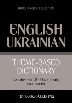 Cover Theme-based dictionary British English-Ukrainian - 3000 words (eBook, ePUB)
