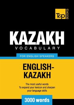 Cover Kazakh vocabulary for English speakers - 3000 words (eBook, ePUB)