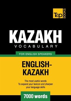 Cover Kazakh vocabulary for English speakers - 7000 words (eBook, ePUB)