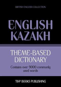 Cover Theme-based dictionary British English-Kazakh - 9000 words (eBook, ePUB)
