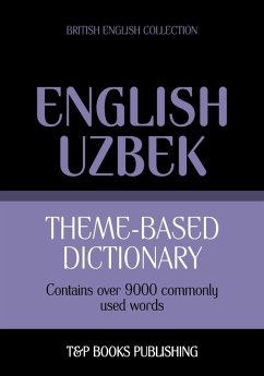 Cover Theme-based dictionary British English-Uzbek - 9000 words (eBook, ePUB)