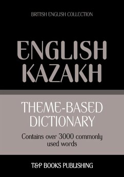 Cover Theme-based dictionary British English-Kazakh - 3000 words (eBook, ePUB)
