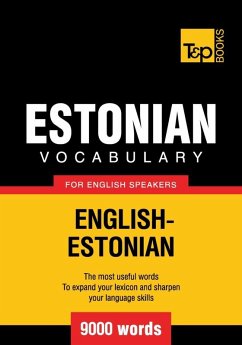 Cover Estonian vocabulary for English speakers - 9000 words (eBook, ePUB)