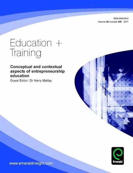 Conceptual and Contextual Aspects of Entrepreneurship Education (eBook, PDF)