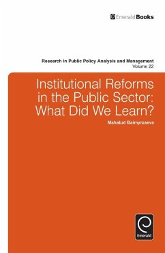 Cover Institutional Reforms in the Public Sector (eBook, PDF)