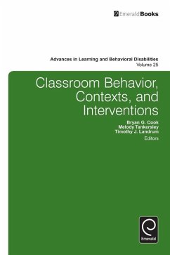 Classroom Behavior, Contexts, and Interventions (eBook, ePUB)