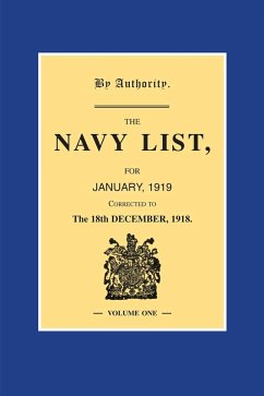 Cover Navy List January 1919 - Volume 1 (eBook, PDF)